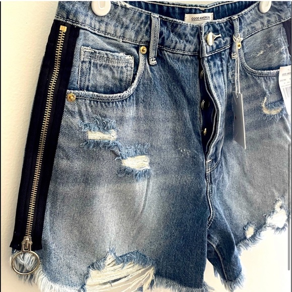 nwt good american shorts - Picture 5 of 6